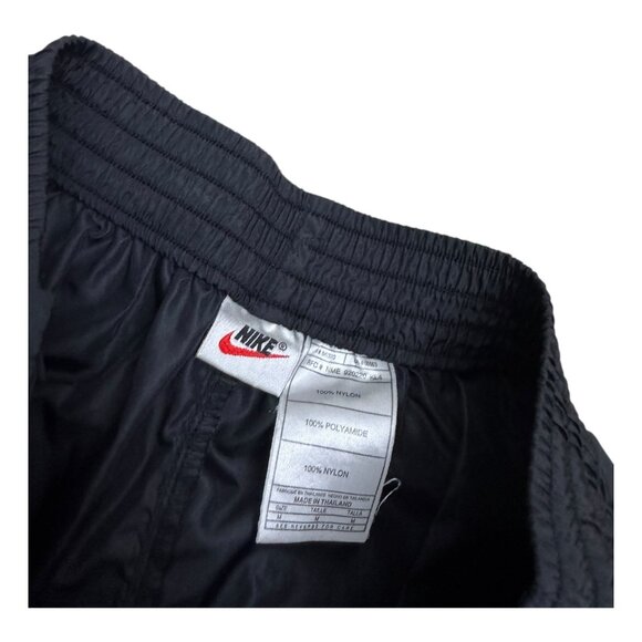 NIKE Snap-Up TEARAWAY Vintage 90s Black Activewear Splash Pants Mens Medium - Picture 2 of 7
